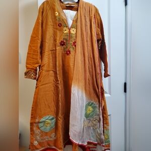 NEXT TO NEW BIBA SALWAR KAMIZ SET 3 PC